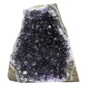 Mini Amethyst-Geode AB flache Basis 175g