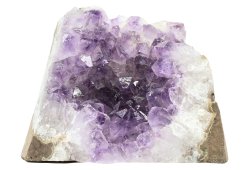 Mini Amethyst-Geode AB flache Basis 520g