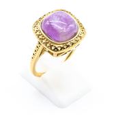 Edelstahl-Siegelring Amethyst