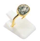 Ringdesign aus 925er Sterlingsilber mit Moosachat