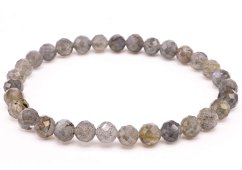 Labradorit-Armband mit 6 mm facettierten Perlen