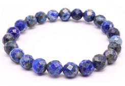Lapislazuli-Armband mit 8 mm facettierten Perlen