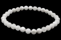 Armband aus mehrfarbigem Mondstein mit 6 mm facettierten Perlen