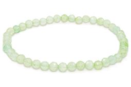Armband aus Prehnit mit 4 mm facettierten Perlen