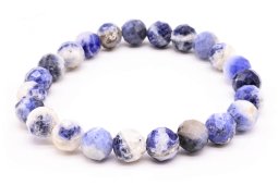 Sodalith-Armband mit 8 mm facettierten Perlen