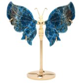 Apatit-Schmetterling auf Sockel, 14 cm