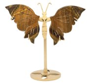Tigeraugen-Schmetterling auf Sockel, 14 cm