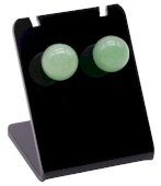 Grüne Aventurin Perlenohrringe 10mm