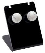 10 mm Howlith-Perlenohrringe