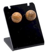 10 mm Landschafts-Jaspis-Perlenohrringe