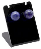 10 mm Lapislazuli-Perlenohrringe