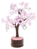 Glücksbaum Rosenquarz + Herz 160 Stück