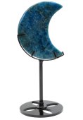 Apatit-Mondfigur auf einem 16 cm großen Sockel