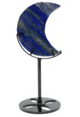 Lapislazuli-Mond auf einem 16 cm großen Sockel