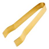Kohlezange Edelstahl Gold 15cm
